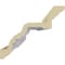 Ekena Millwork 6 3/8"H x 7 3/4"P x 9 7/8"F x 94 1/2"L Dentil Crown Moulding MLD06X08X10DE - alternate 2